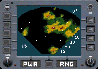 FS2000 weather radar gauge