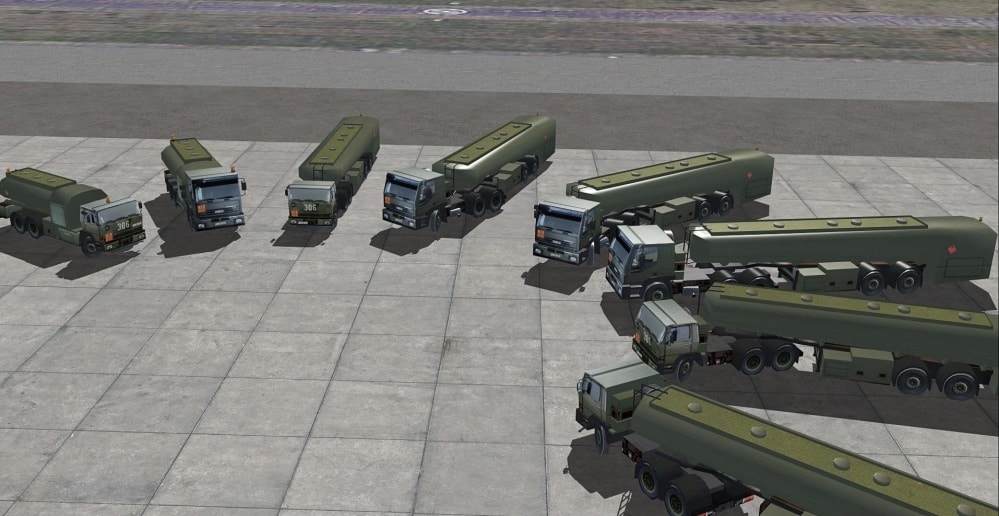 FS2004 German Air Force Fuel Tank Trucks