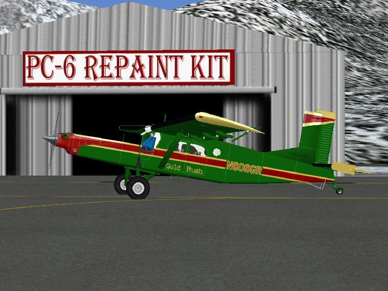 FS2004 Pilatus PC-6 Porter Repaint Kit