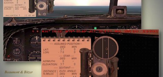 FS2004 Simulated Aircraft Bubble Sextant