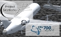 FS2004/FS2002 Project SkyWorks Bombardier CRJ-700 Paint Kit