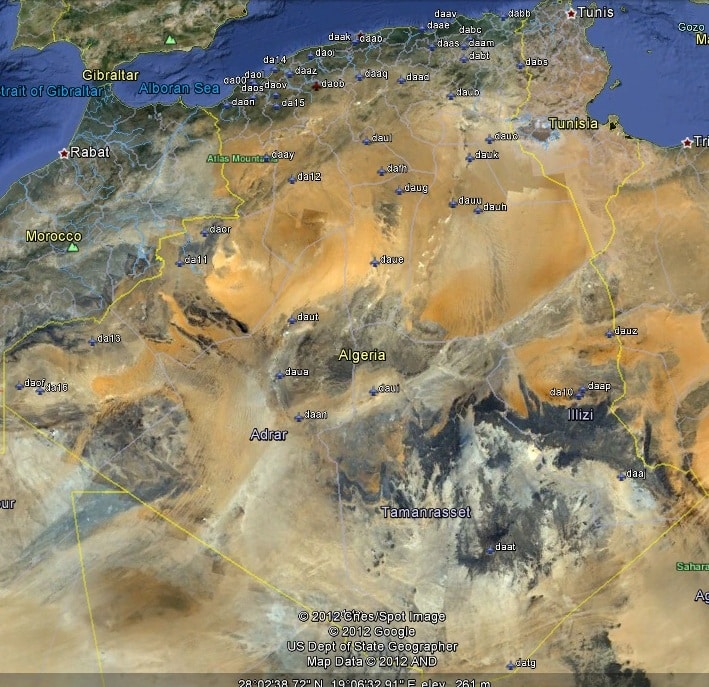 FSX Algeria Airfield Locator