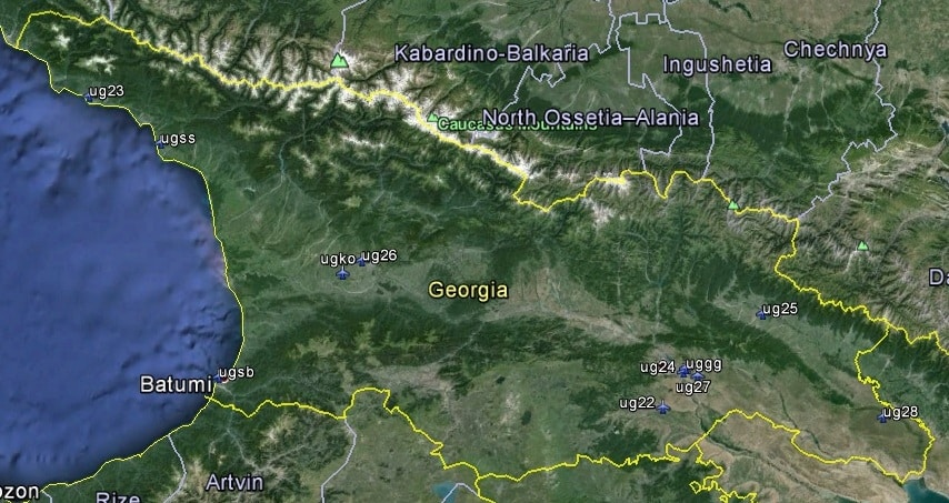 FSX Georgia Airfield Locator