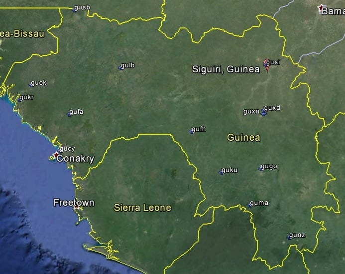 FSX Guinea Airfield Locator