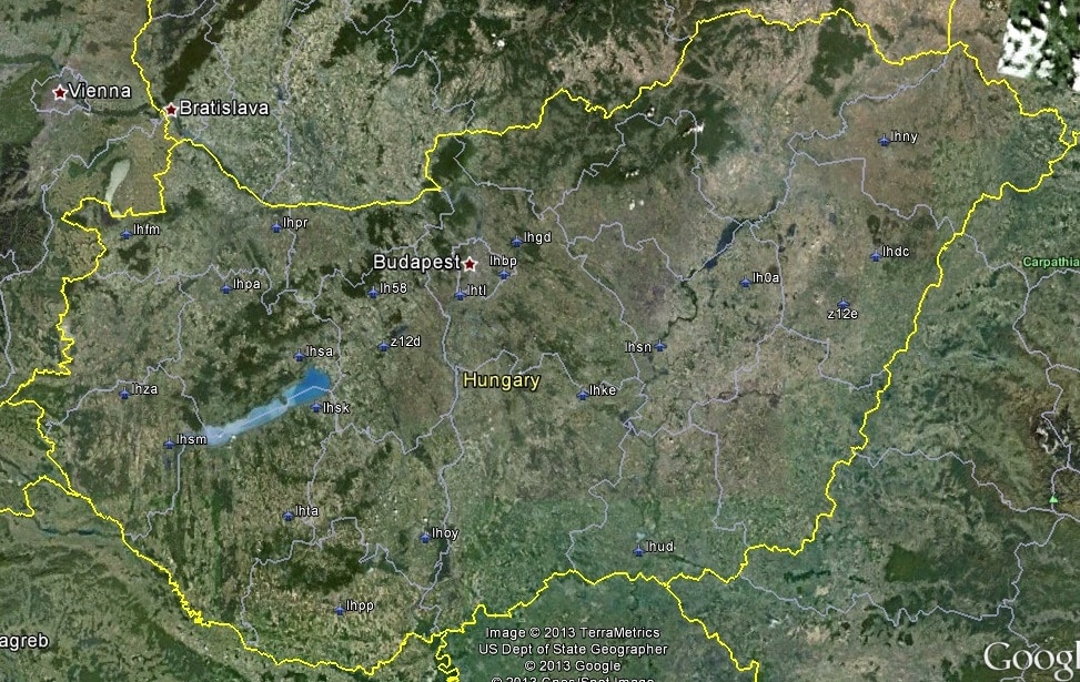 FSX Hungary Airfield Locator