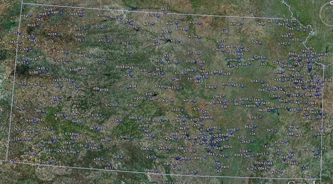 FSX Kansas Airfield Locator