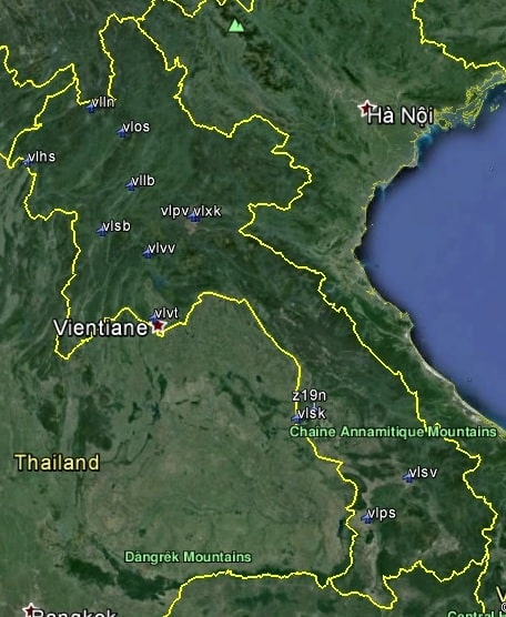 FSX Laos Airfield Locator