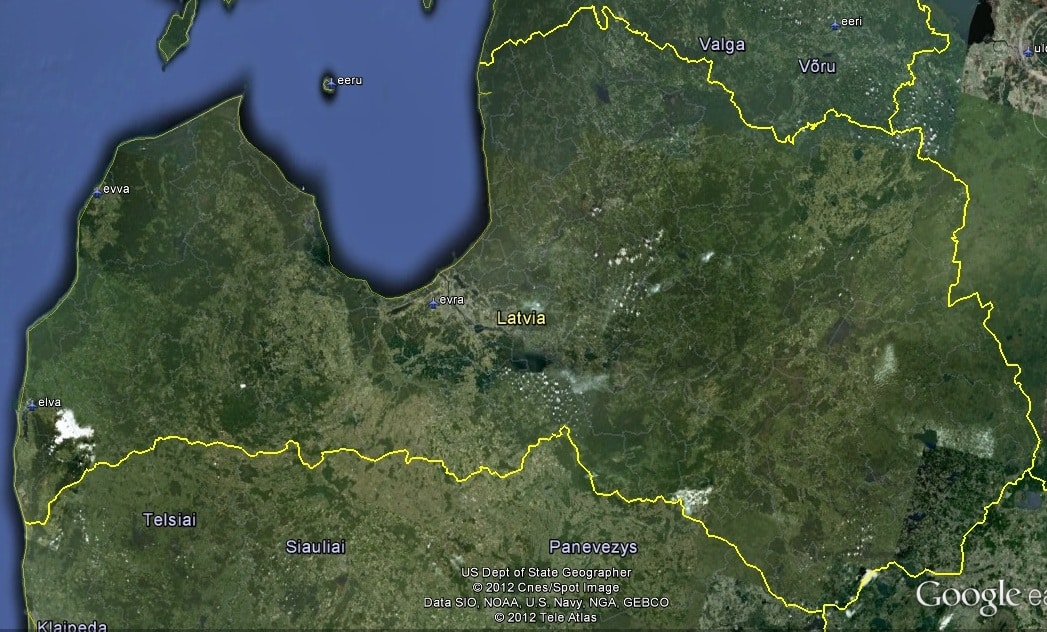 FSX Latvia Airfield Locator