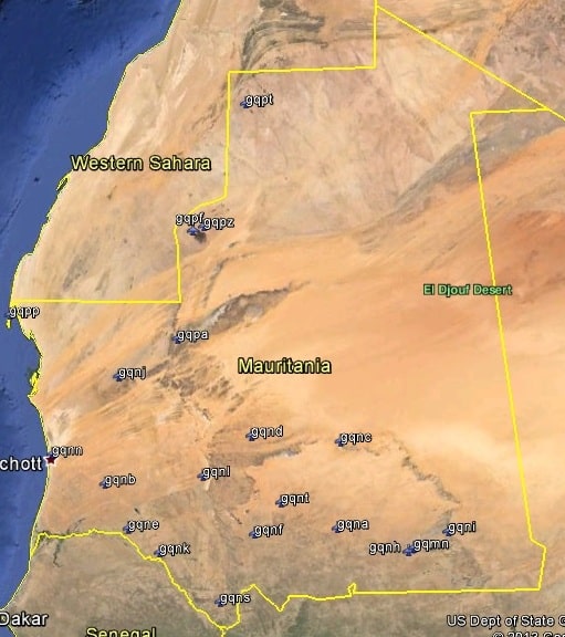 FSX Mauritania Airfield Locator