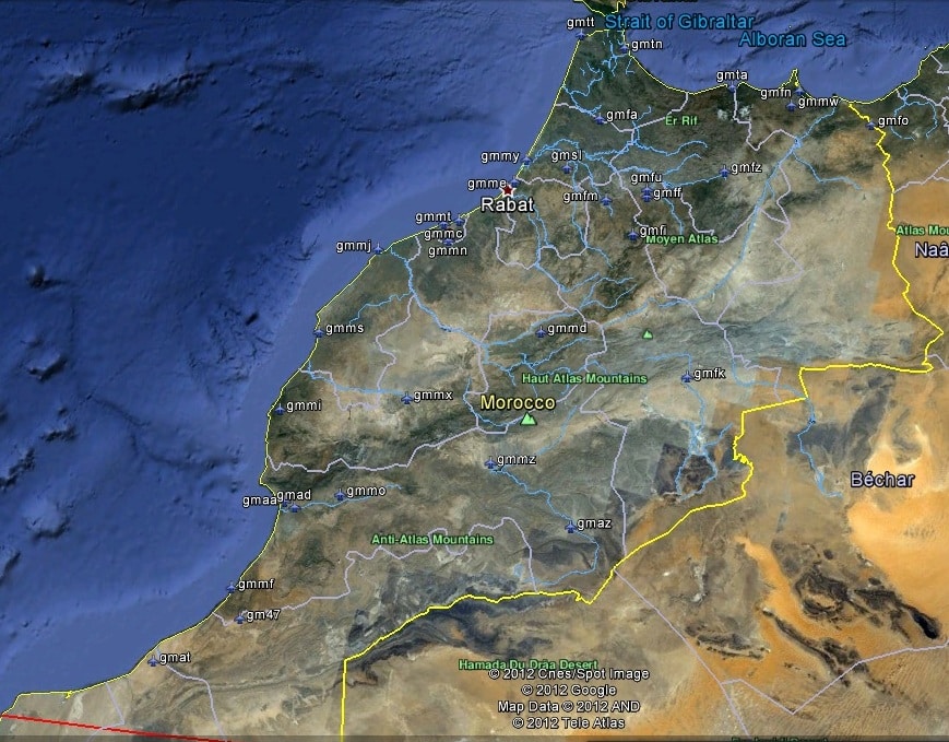 FSX Morocco Airfield Locator
