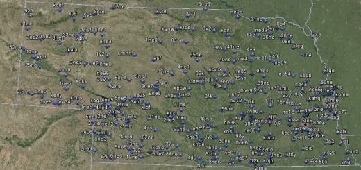 FSX Nebraska Airfield Locator