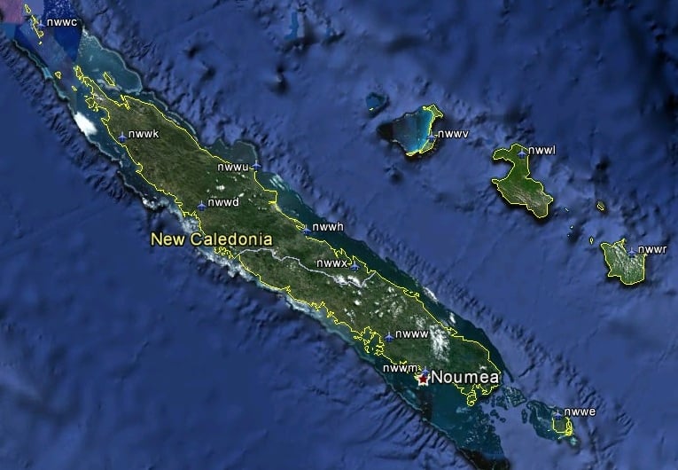 FSX New Caledonia Airfield Locator