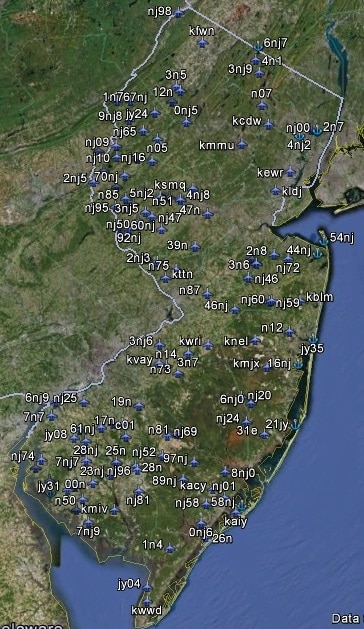 FSX New Jersey Airfield Locator