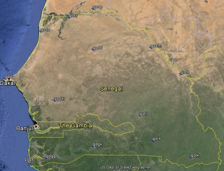 FSX Senegal Airfield Locator
