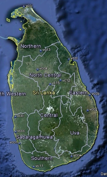 FSX Sri Lanka Airfield Locator