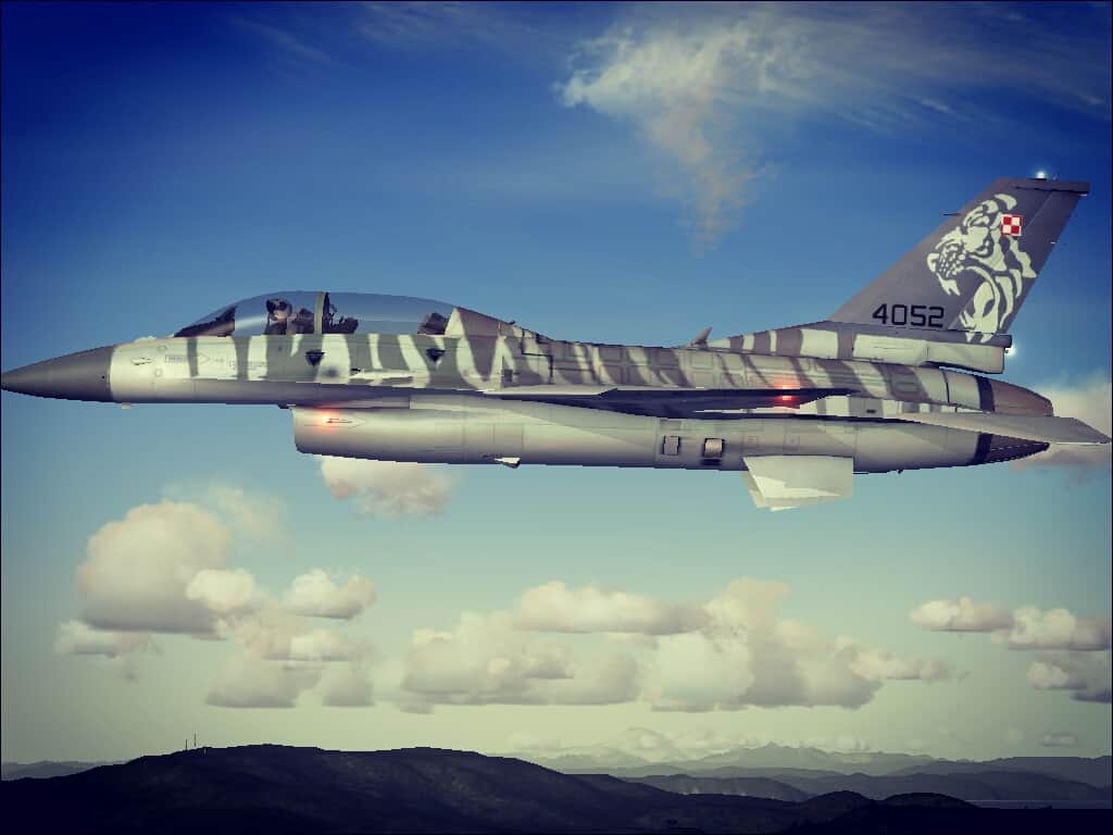 IRIS F16D Polish Air Force Nato Tiger Meet texture