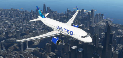 MSFS Default A320neo United Airlines Textures