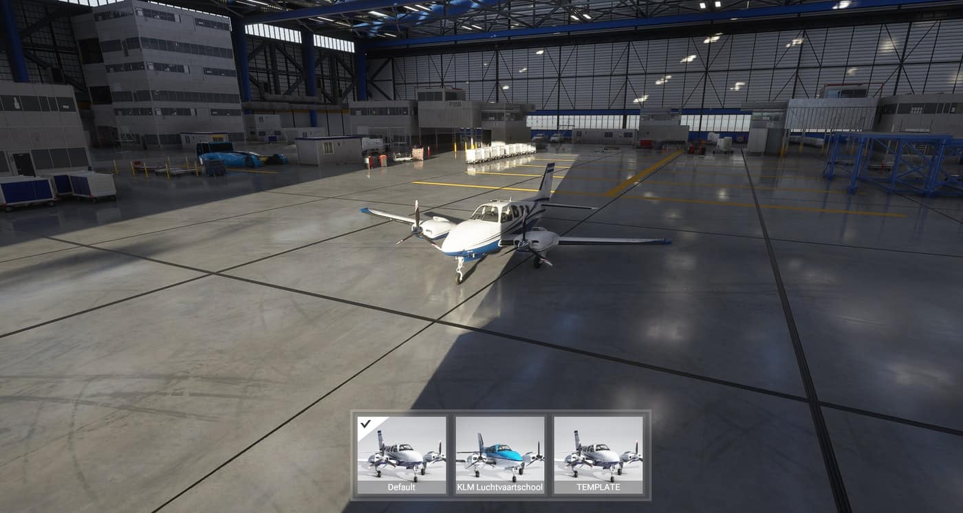 Beechcraft G58 Baron paintkit v1.0