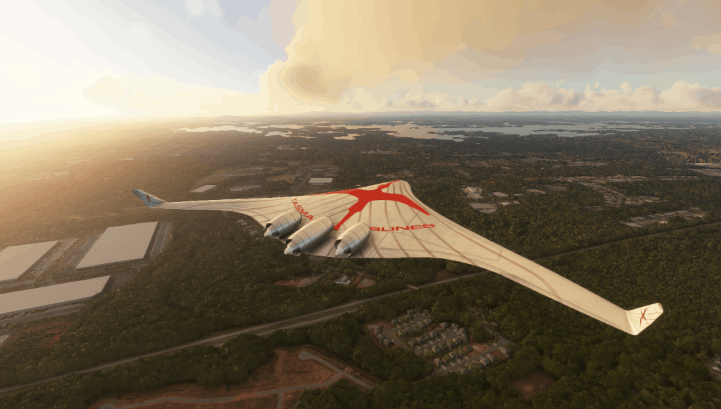 Boeing 797 Blended Wing Body Concept (2) - Flight Simulator Addon / Mod