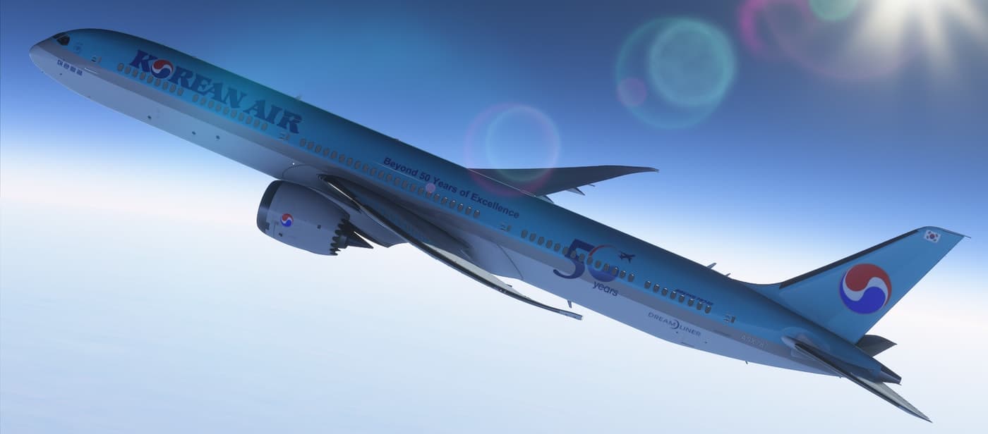 Korean Air Boeing 787-10 50th year Anniversary Livery v1.0