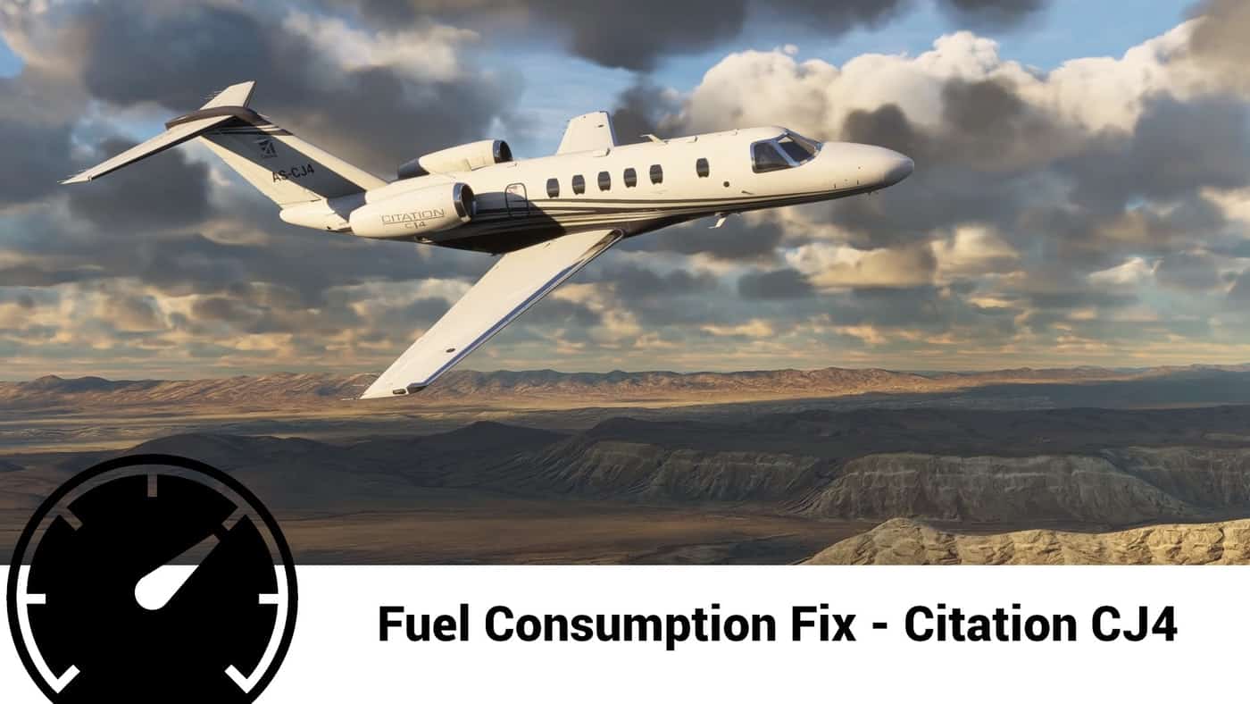 Textron Citation CJ4 Accurate Fuel Fix v1.0