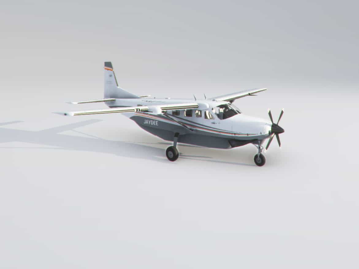 Cessna 208B Livery Grey Orange
