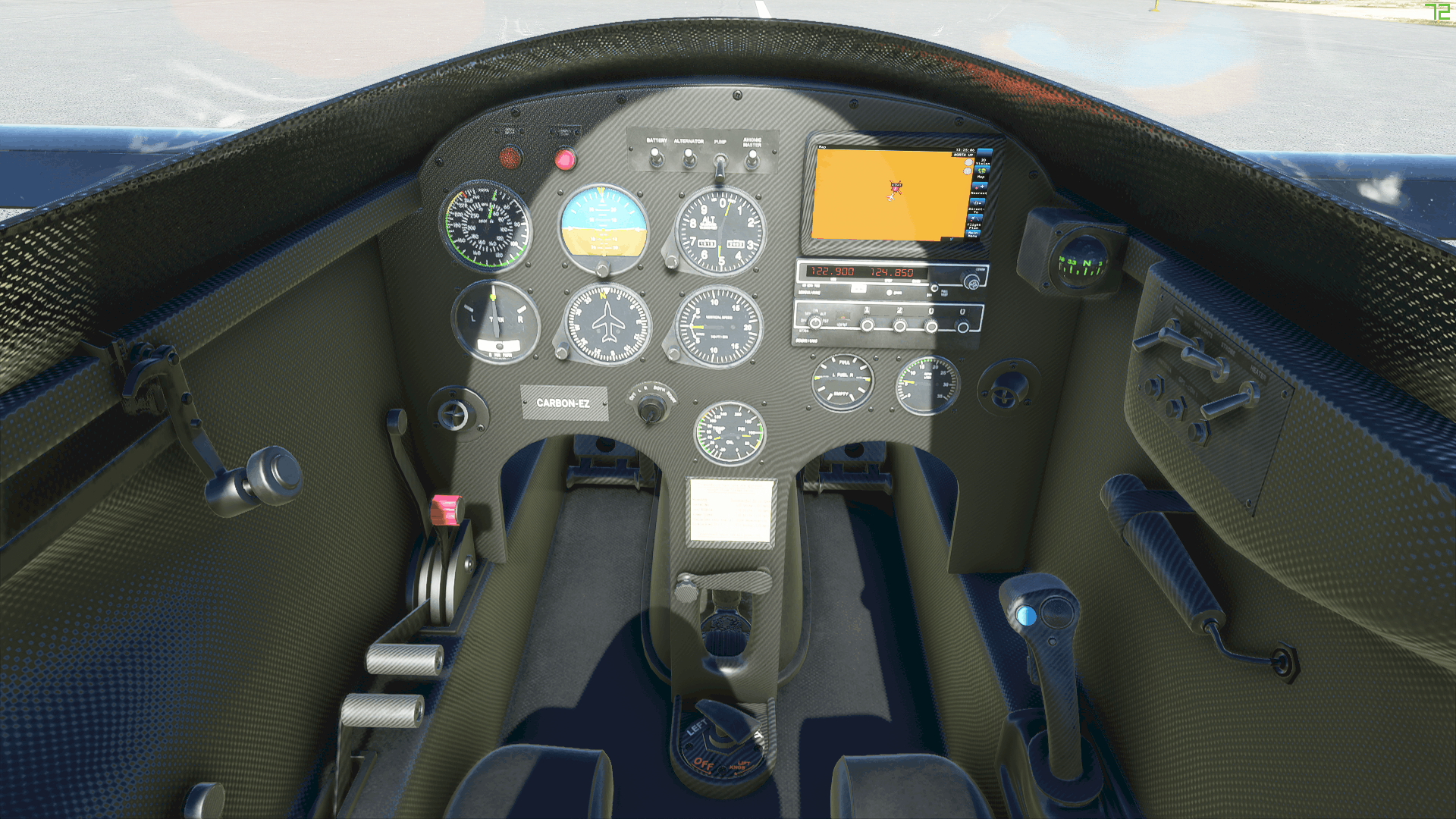 Long-EZ Carbon Interior Mod (livery included)