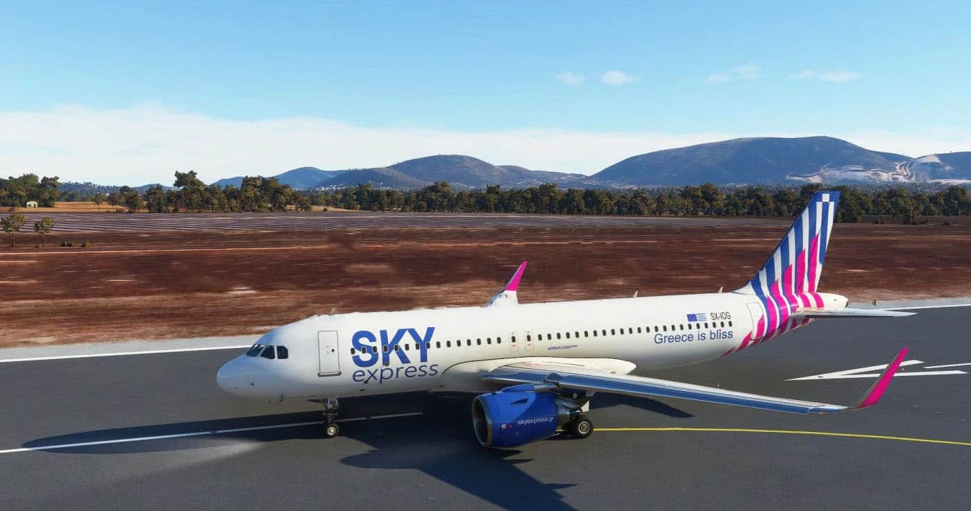 Sky Express ( upcoming livery for A320 Neo) v1.0