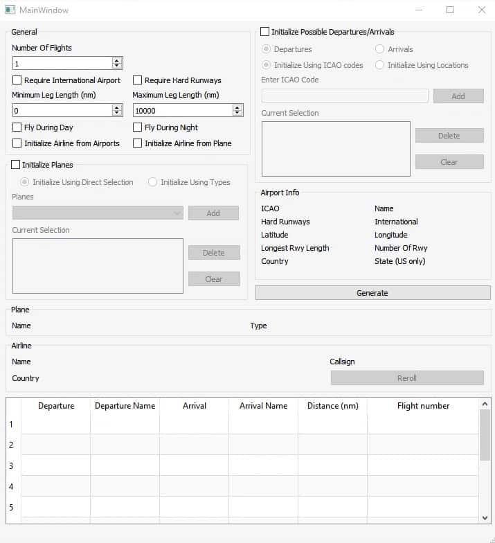 Random Flight Generator v1.02