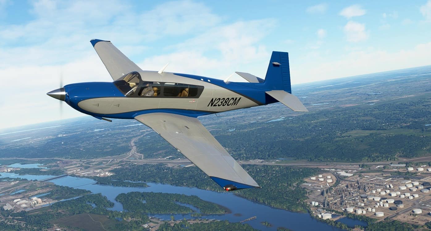 Blue and Grey Livery for Carenado Mooney v1.0