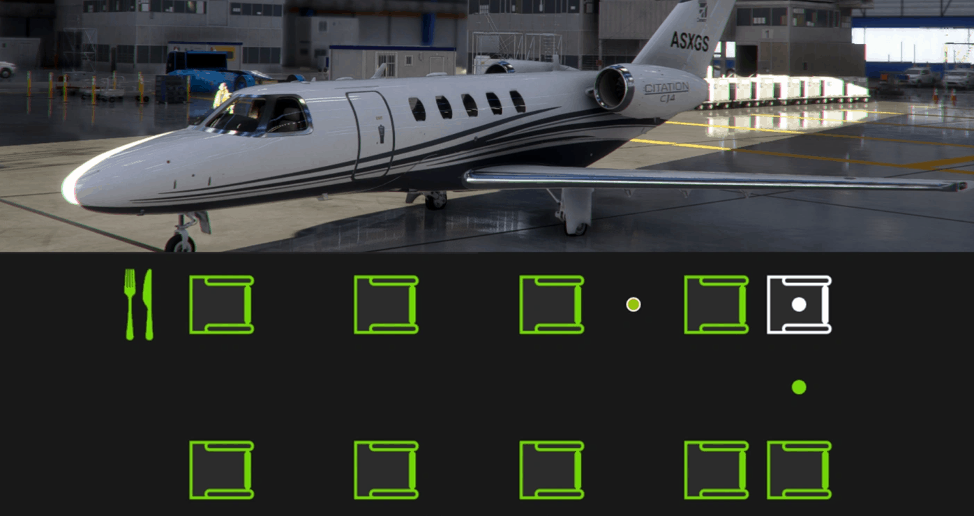 Cessna Citation CJ4 Cabin Layout for PACX. v1.0