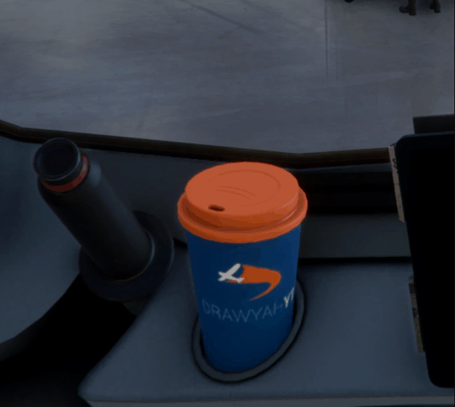 Drawyah Custom Coffee Cup for FlyByWire A32NX v1.0