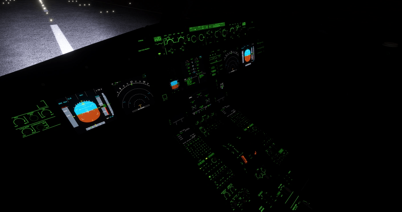 A320NX FBW (Black Cockpit / Green Lighting) v3.0