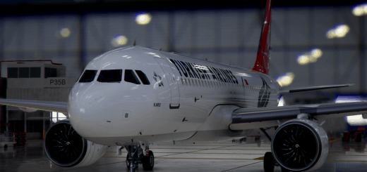 Livery Airbus A320neo Turkish Airlines TC-JPH / 8k Chrom-Edition v1.0.1