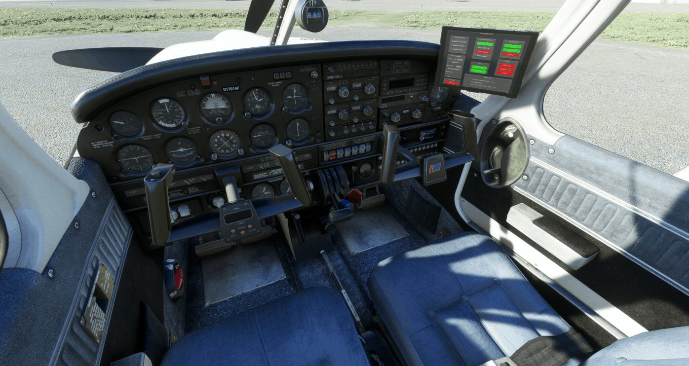 Piper PA28R Arrow III (JustFlight) – Clean Blue Interior v2.5