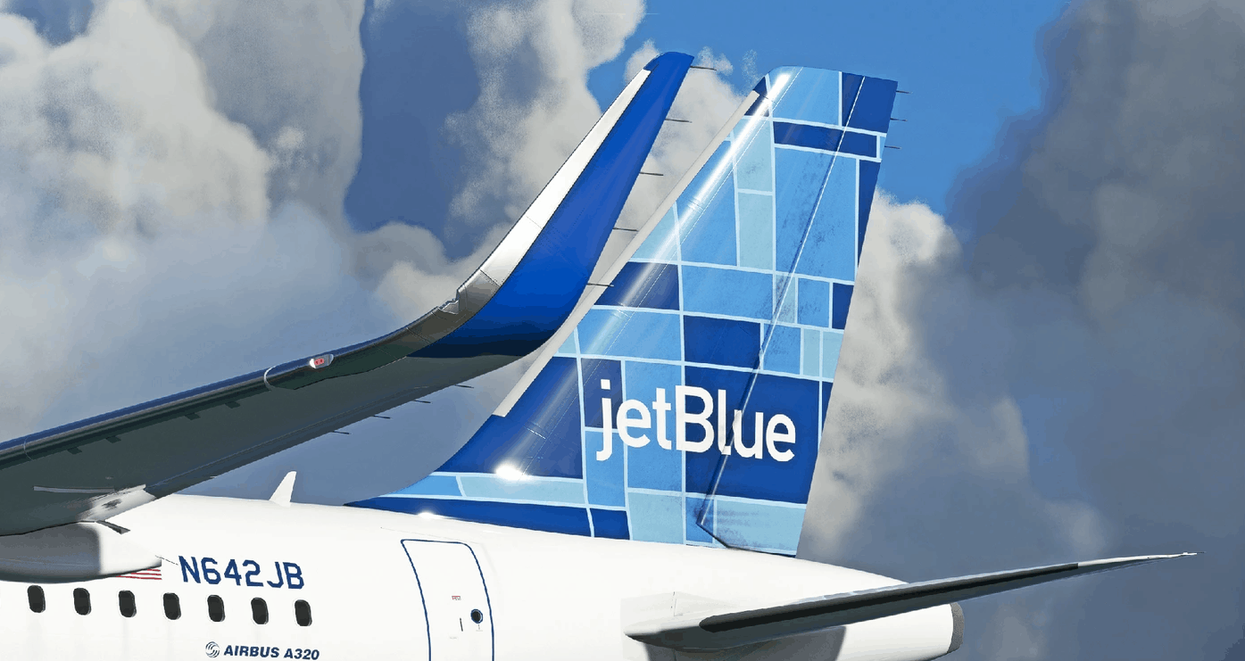JetBlue Mosaic [8K] FBW A32NX v1.1 MSFS2020 Liveries Mod
