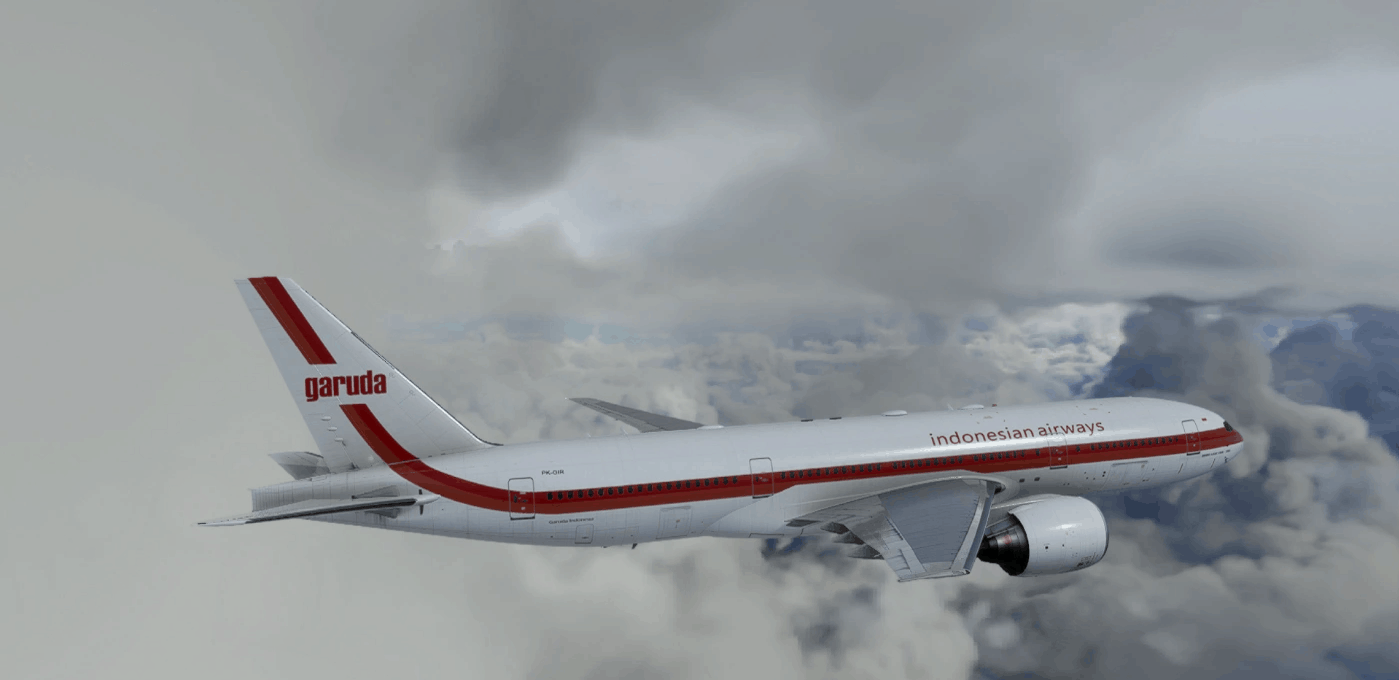 Captainsim B777-200ER Garuda Indonesia Retro Livery v1.0