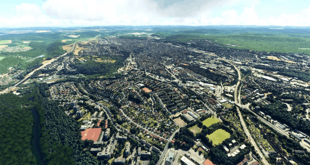 Kaiserslautern City - Germany - in Photo3D - east of Ramstein Air Base ...
