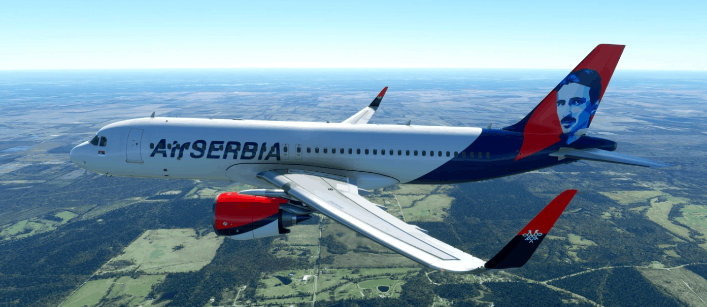 Air Serbia ‘Tesla’ | FlyByWire A32NX | 8K v1.0
