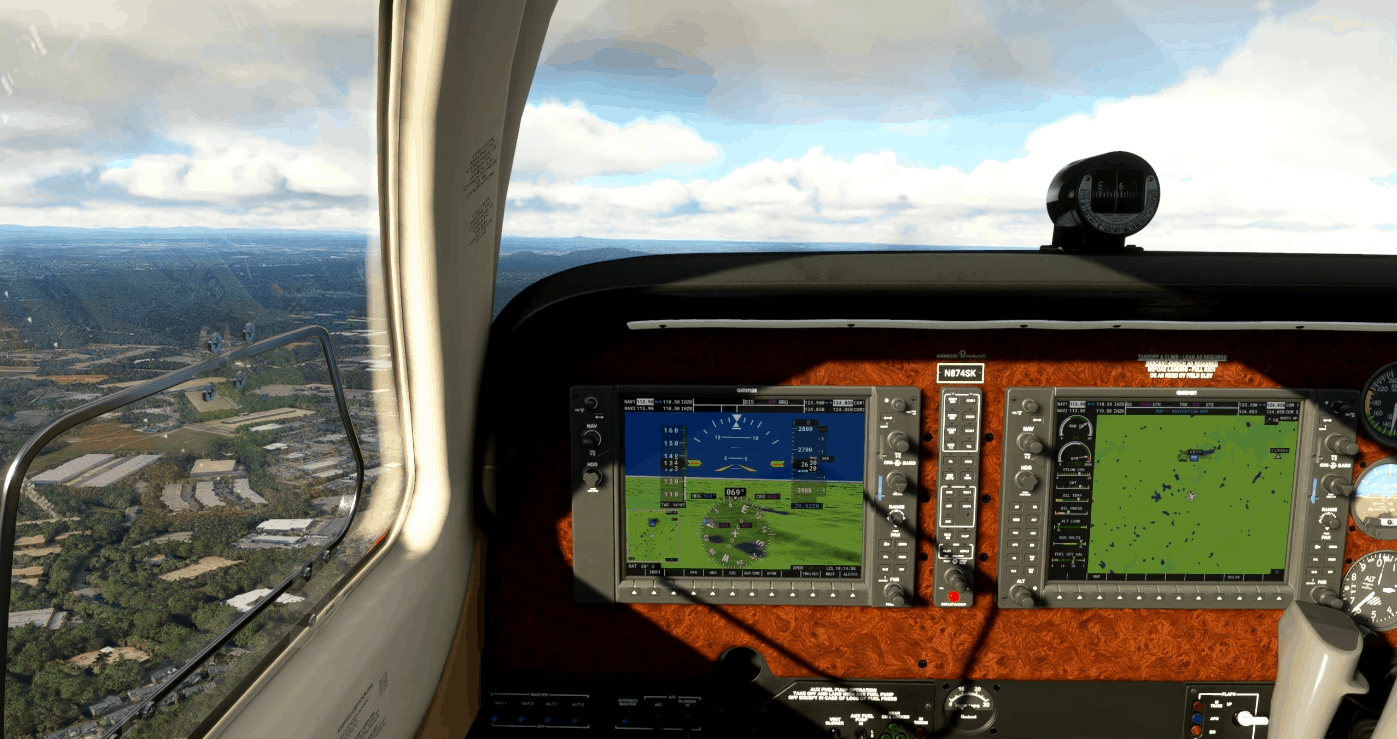 Bonanza G36 Old Varnished Elm Burl Veneer Panel v1.0