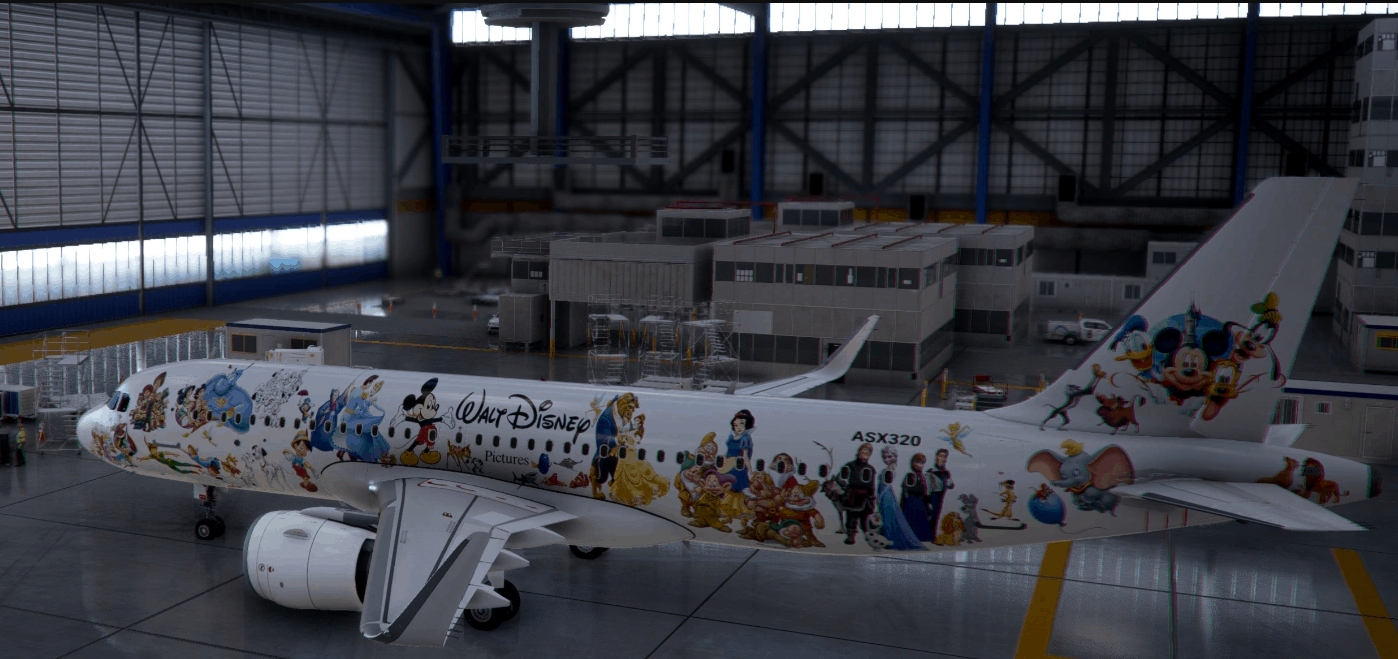 A320 Walt Disney Livery v1.0