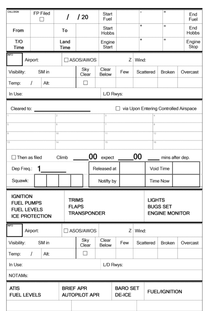 Null's Kneeboard Flight Log v1.1 MSFS2020 Other Mod