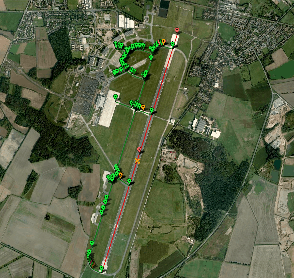 Pilot2ATC Doncaster / Sheffield EGCN Taxiways v1.0