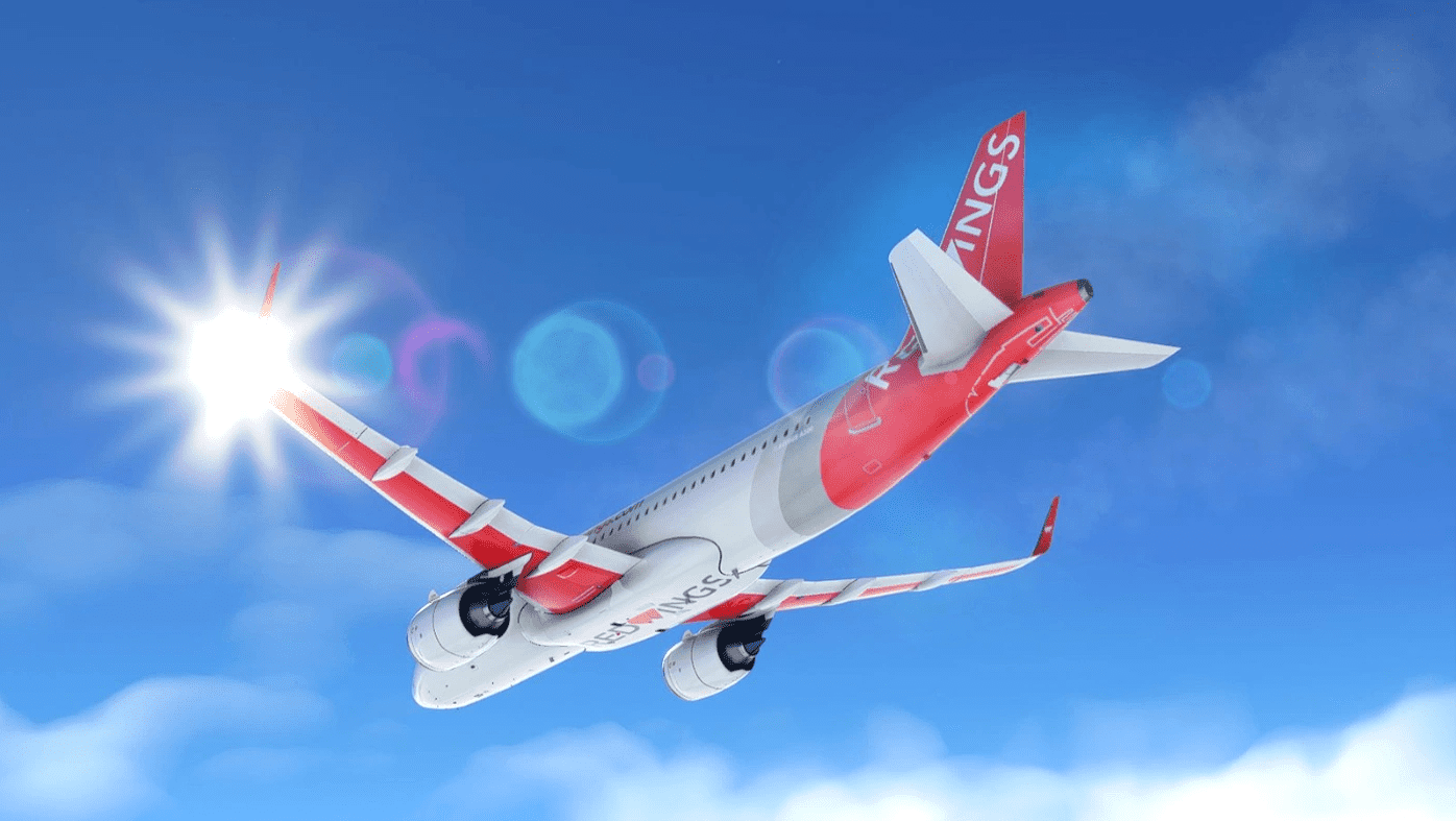 [A32NX] Red Wings [4K] v1.0 - MSFS2020 Liveries Mod