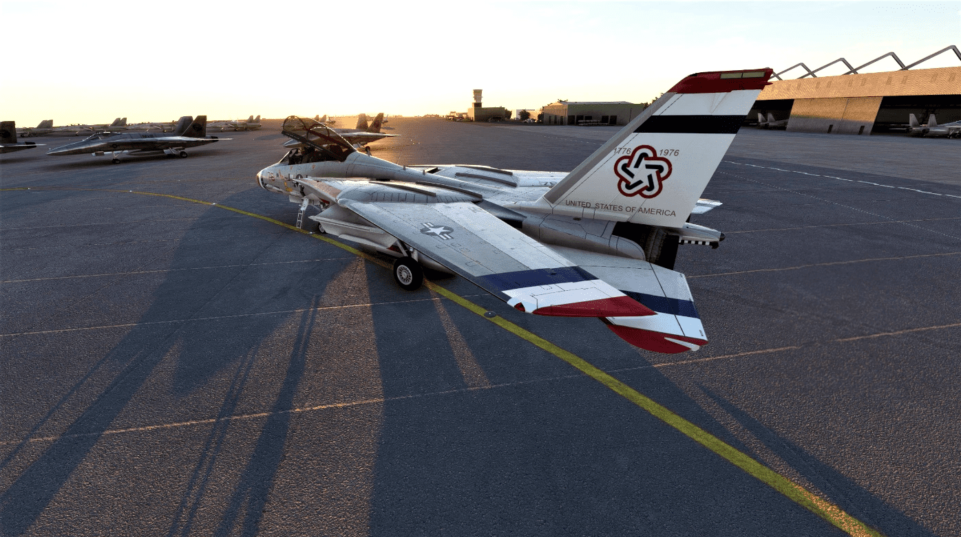 DCD F-14A VF-124 Gunfighters in Bicentennial Skin (Livery Only) v1.0