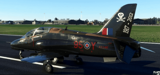 Just Flight Hawk Mk1/A – RAF XX246 – 100 Squadron, 95th Anniversary scheme v1.0