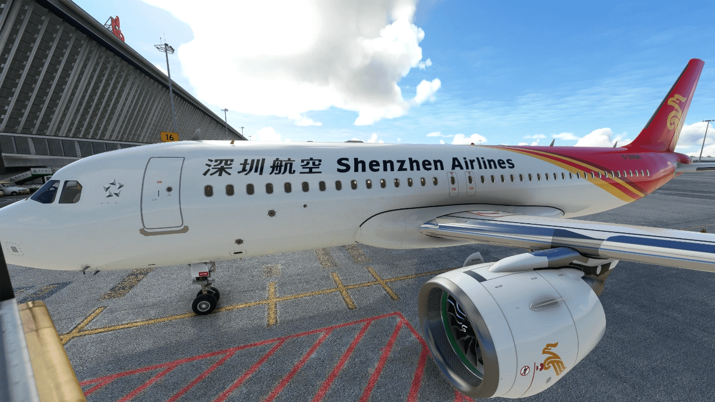 SHENZHEN MESH LIVERY FOR FLYBYWIRE A32NX v1.0