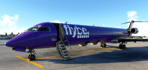 Aerosoft CRJ-900 Flybe Purple G-FLBE (Fictional) v1.0