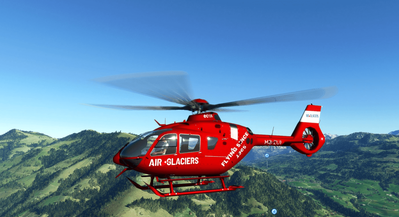 Eurocopter EC135T2+ HB-ZUI Air Glaciers v1.0