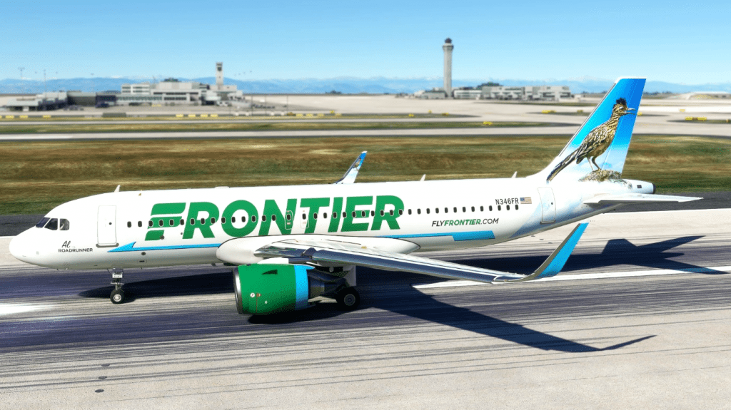 A32NX Frontier Airlines(Al The Roadrunner)[N346FR] 8K v1.0.1 - MSFS ...